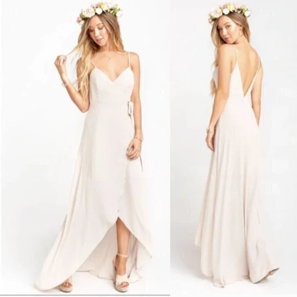 NEW Show Me Your MuMu‎ Mariah Wrap Maxi Dress Champ - Picture 1 of 8